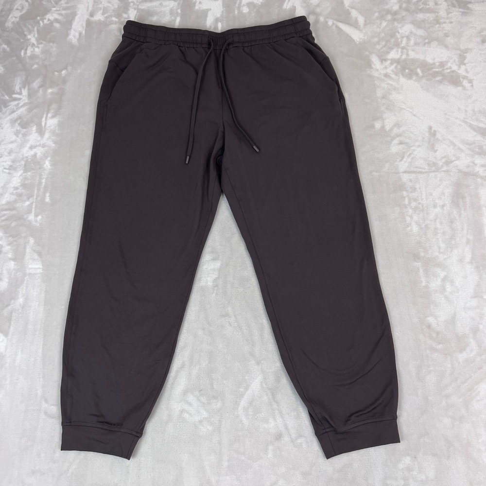 Lululemon Soft Jersey Jogger Womens 10 Brown Mid Rise Athleisure Minimal Comfort